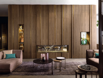 URBAN H - Walnut boiserie by Arte Brotto - view 3